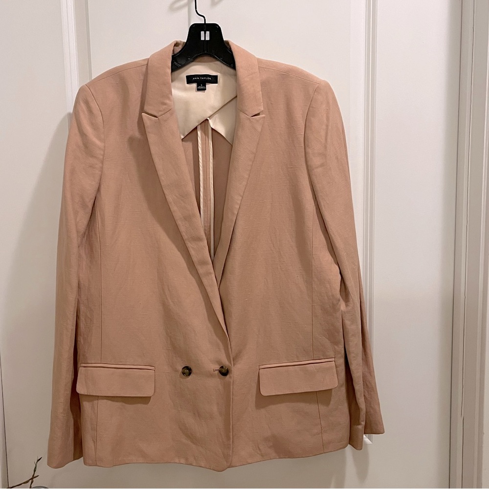 #anntaylor #boyfriend #linen #blazer